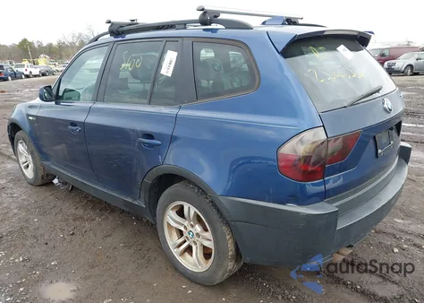 2004 BMW X3 3.0I из США, поврежденный, VIN WBXPA93454WA62291